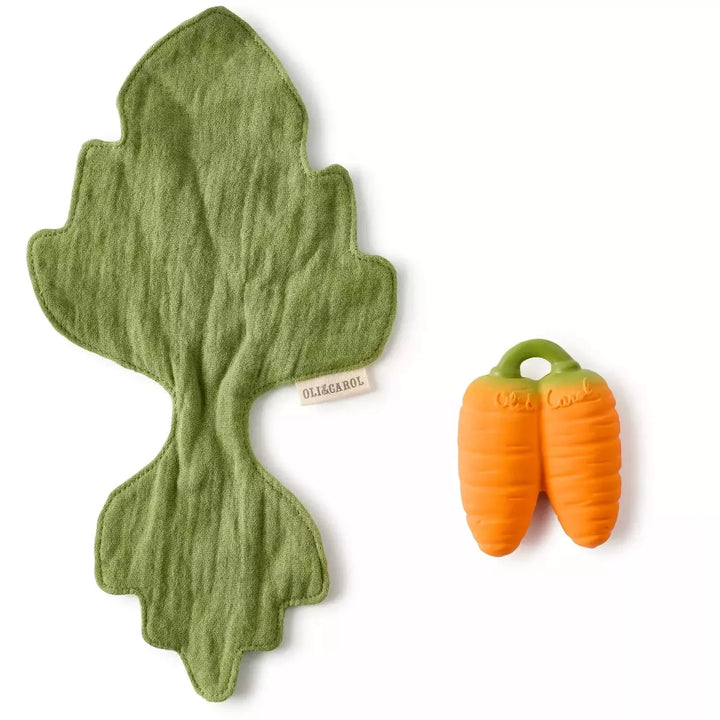 Oli & Carol Cathy the Carrot Mini Doudou Teether Pacifiers and Teething Oli & Carol   