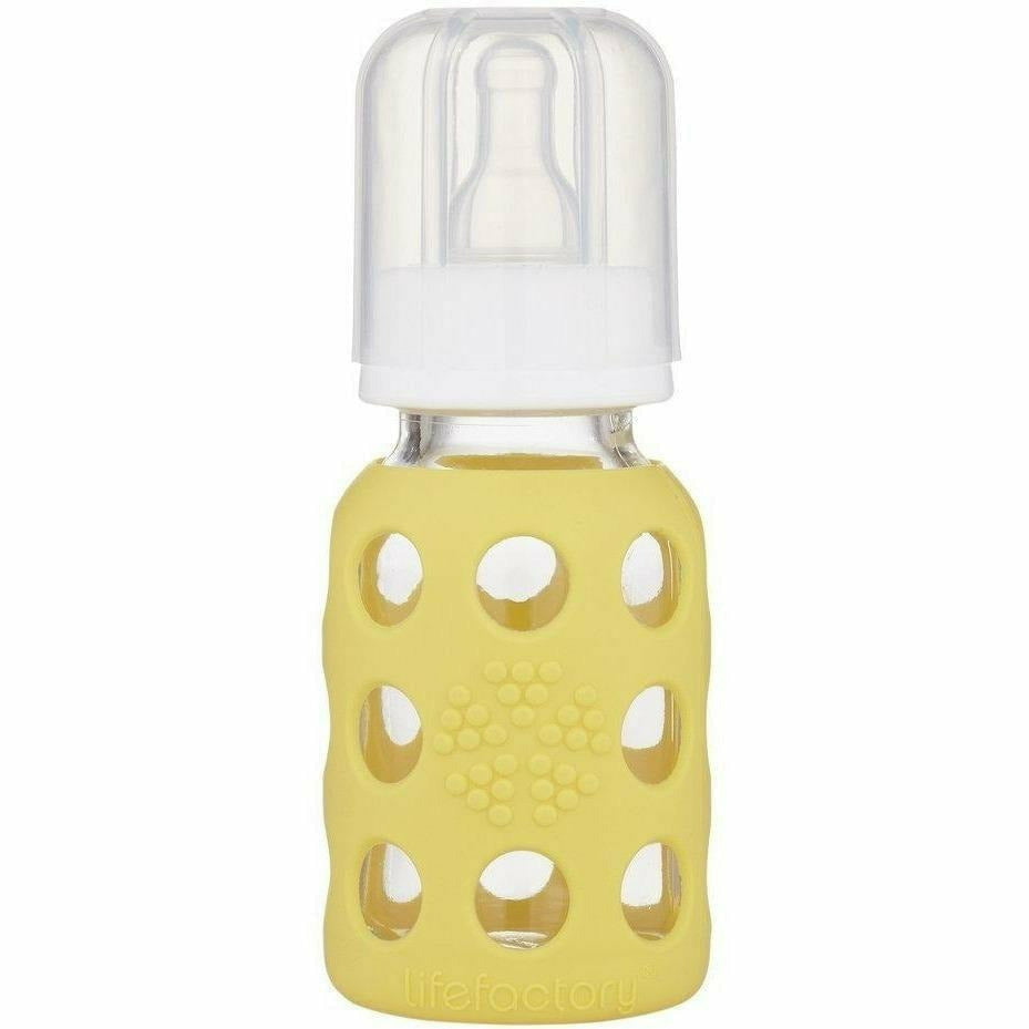 Lifefactory Glass Baby Bottles 4 oz. Bottles & Sippies Lifefactory Banana 4 oz 