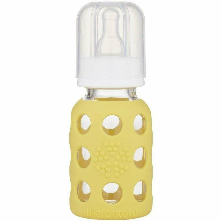 Lifefactory Glass Baby Bottles 4 oz. Bottles & Sippies Lifefactory Banana 4 oz 