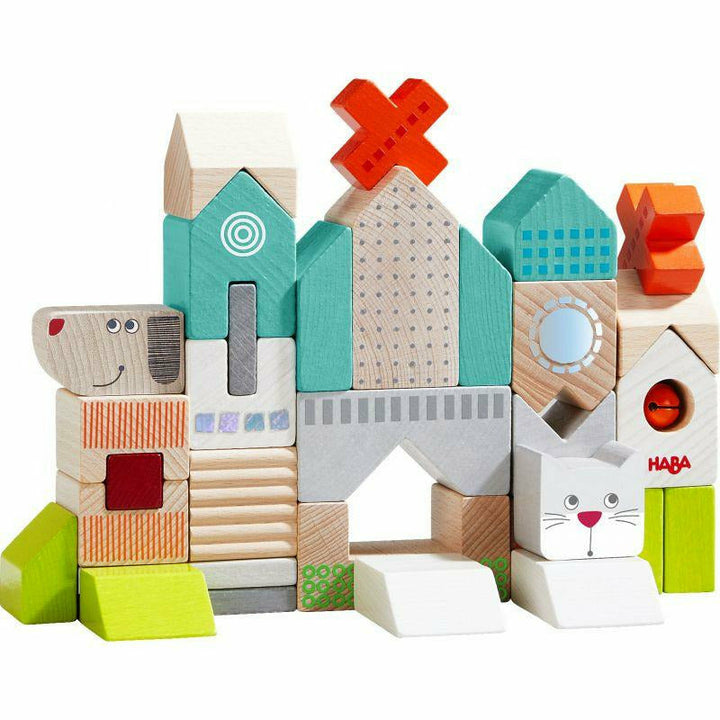 Haba Building Blocks Dog and Cat Puzzles & Mazes Haba   