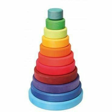 Grimm's Large Conical Tower Sorting & Stacking Toys Grimm's   