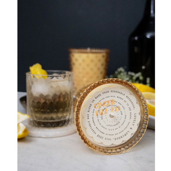 Simpatico Hobnail Candle- Ginger Fizz Candles Simpatico   