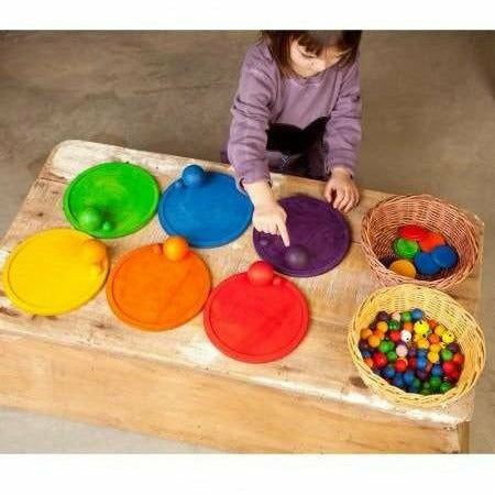 Grapat 6 Rainbow Dishes Wooden Toys Grapat   