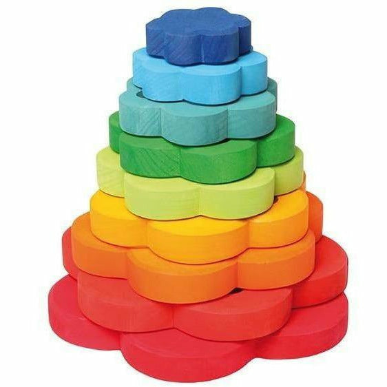 Grimm's Stacking Tower Flowers Sorting & Stacking Toys Grimm's   