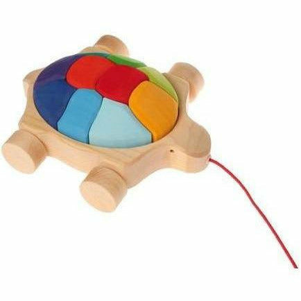 Grimm's Rainbow Turtle Pull Along Toddler And Pretend Play Grimm's   