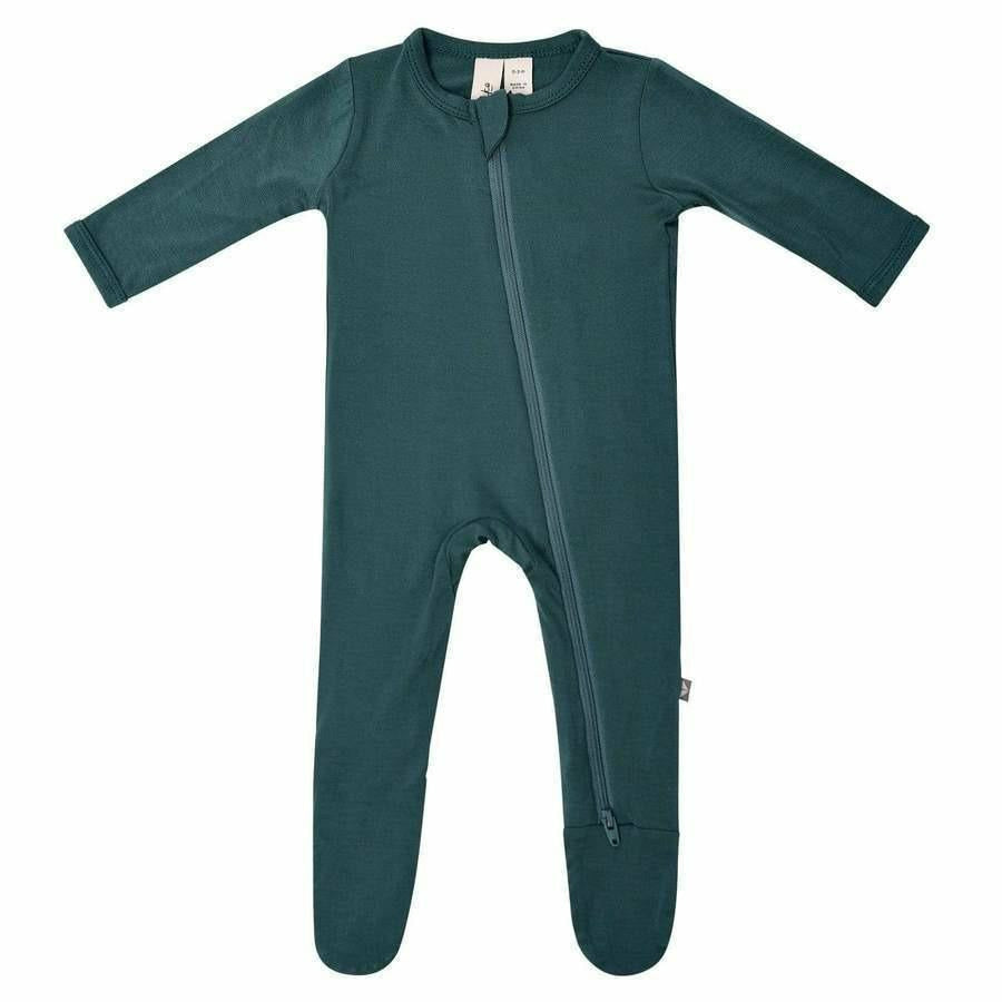 Kyte Baby Zippered Footie Footie Kyte Baby NB Emerald 