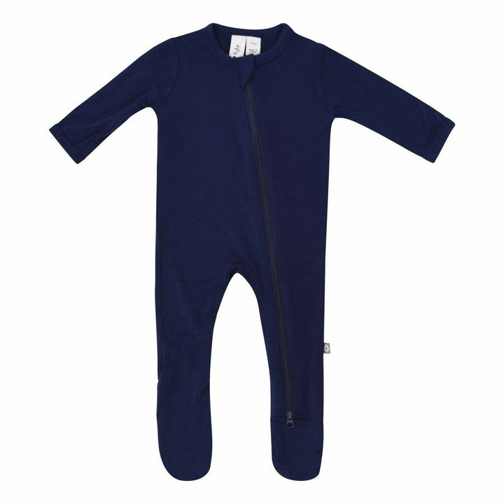 Kyte Baby Zippered Footie Footie Kyte Baby NB Navy 