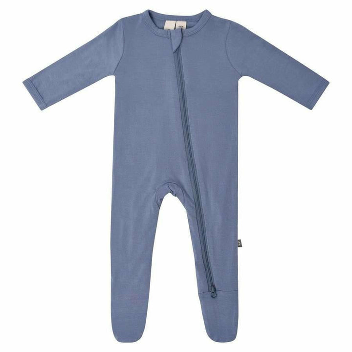 Kyte Baby Solid Snap Footie Footie Kyte Baby Preemie Slate 