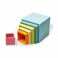 Grimm's Large Set of Boxes Pastel Sorting & Stacking Toys Grimm's   