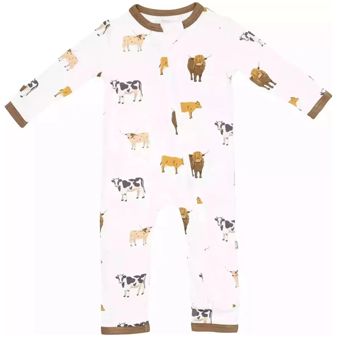 Kyte Baby Zippered Romper 3-6M Romper Kyte Baby 3-6M Moo 