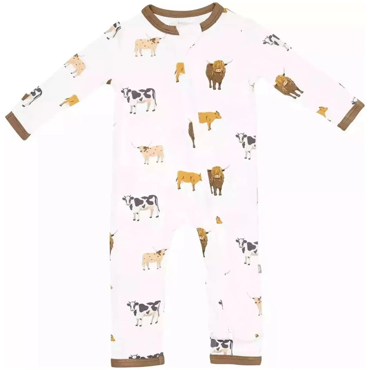 Kyte Baby Zippered Romper 3-6M Romper Kyte Baby 3-6M Moo 