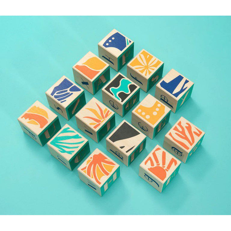 Uncle Goose Ocean Blocks Wooden Toys Uncle Goose   