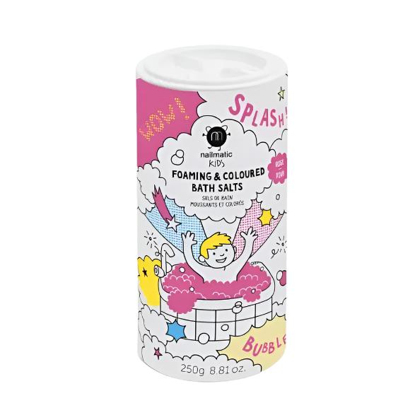 Nailmatic Kids Foaming & Colored Bath Salts - Pink- Natural Toiletries Nailmatic Kids   