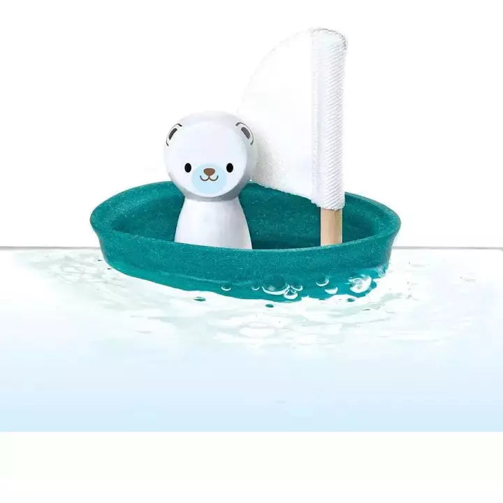 Plan Toys Sailing Boat - Polar Bear Bath Time Plan Toys   