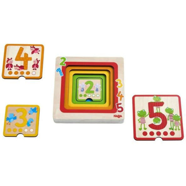 Haba Counting Friends Wooden Puzzle Puzzles & Mazes Haba   