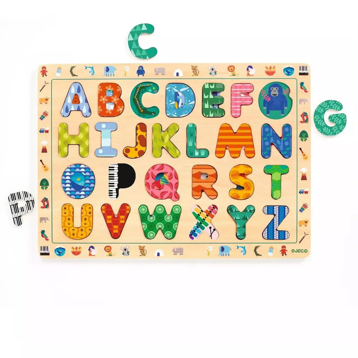 Djeco ABC International Wooden Puzzle Puzzles & Mazes Djeco   