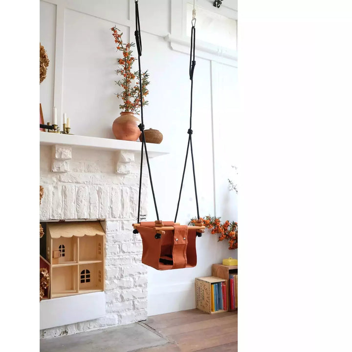 Solvej Indoor/Outdoor Toddler Swing - Autumn Rust Swing Solvej   