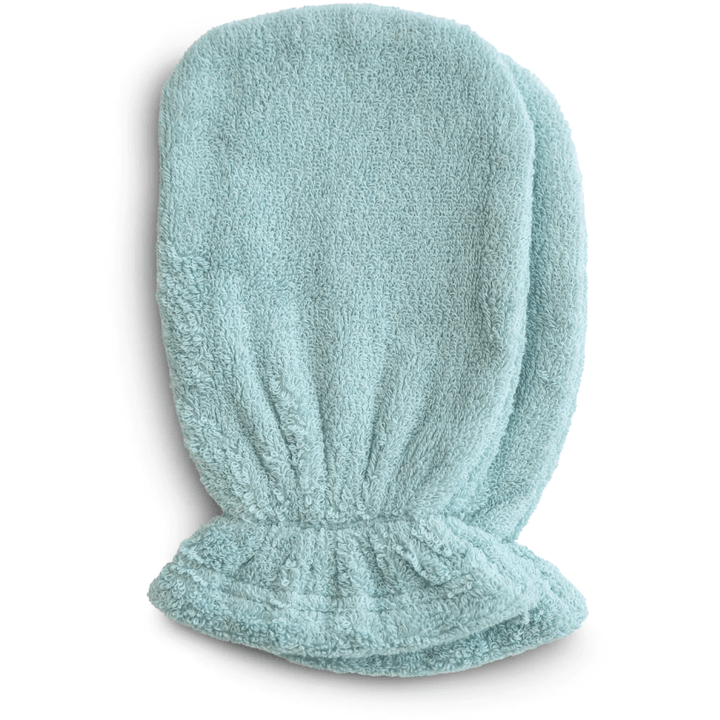 Mushie Organic Cotton Bath Mitt 2-Pack Bath Time Mushie Sea Mist  