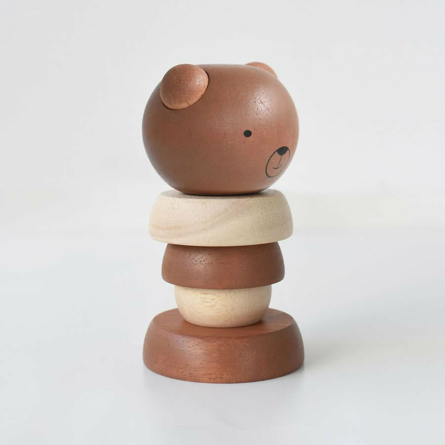 Wee Gallery Wood Stacker - Bear Wooden Toys Wee Gallery   