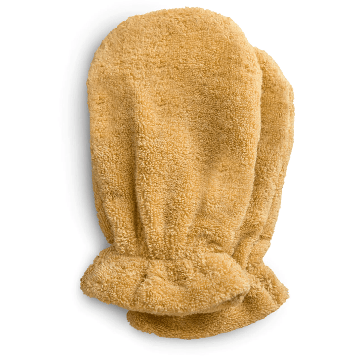 Mushie Organic Cotton Bath Mitt 2-Pack Bath Time Mushie Fall Yellow  